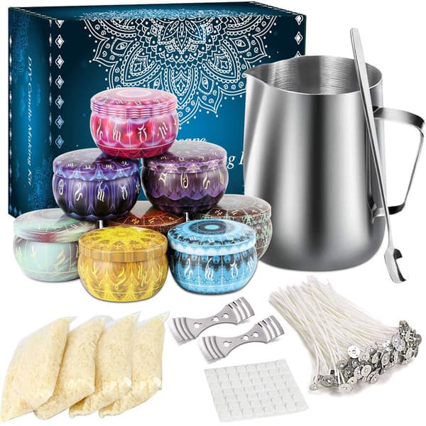 1 sett med lysproduksjonsmaterialer, DIY nybegynnersett for lyslaging