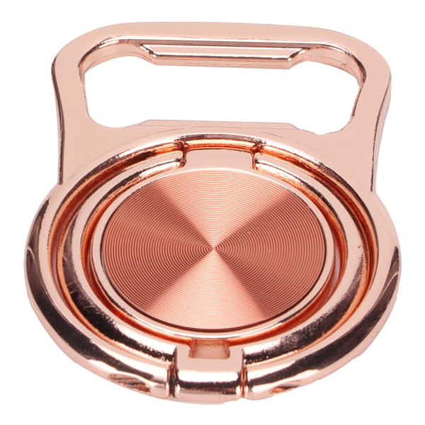 Telefonringholder roterbar sammenleggbar magnetisk flaskeåpner fingerstativ stativ Roségull_tfrf