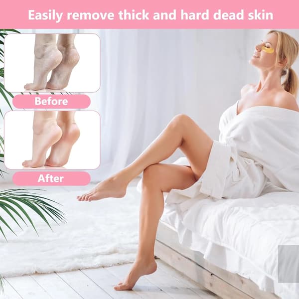 Fodfil til fjernelse af hård hud, pedicure-scrubber i rustfrit stål til hård, revnet, død hud, våd og tør fodpleje, pink