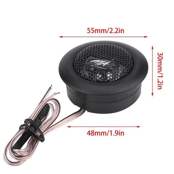 Par Bil 12V 150W Mini Superkraftig Højlydt Dome Diskanthøjttaler Horn