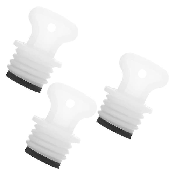 Vit Gummi Varmvattenflaskpropp för Kallt Väder 3st Vit 3.50X2.50X2.50CM White 3.50X2.50X2.50CM