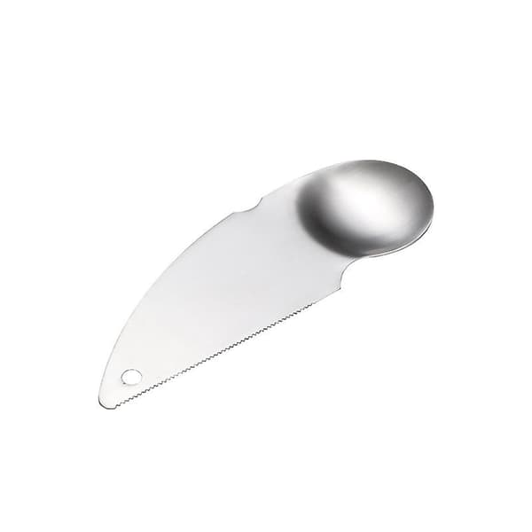 Avocado Spoon, Stainless Steel Fruit Cutter Combination Spoon Blade - Portable Fruit Slicer Suitable for Citrus, 2 Pcs