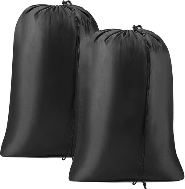 Sort - 2-pak vasketøjsposer, 50*40cm foldbar rejsevasketøj