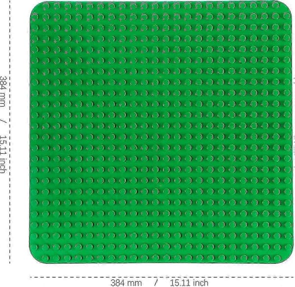 38x38 Baseplate - 2 Store Baseplater Duplo Baseplate Kompatibel Med Alle Merker For Montering Og Visning Av Baseplater Edition 0729 [DB]