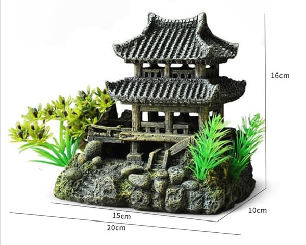 1 stk harpiks stein akvarium landskap akvarium dekor