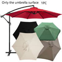 Replacement Parasol Cover, 6 Ribs, 2m, Waterproof, Anti-UV