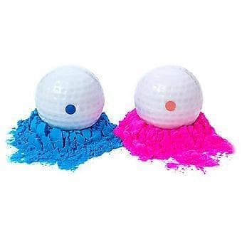 4 st Kön Avslöjande Golfbollar Baby Shower Exploderande Pulver Golfbollar med Pulver för Födelsedag