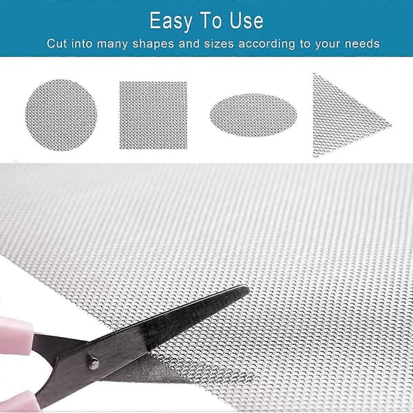 Net, 4-pack Wire Mesh Panels 20 Mesh, Mouse Rat Insect Net for Home, Kitchen, Garden, 210