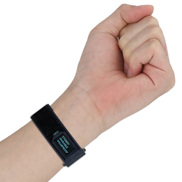 Nylon Urrem til Garmin Smartwatch Sort Svart