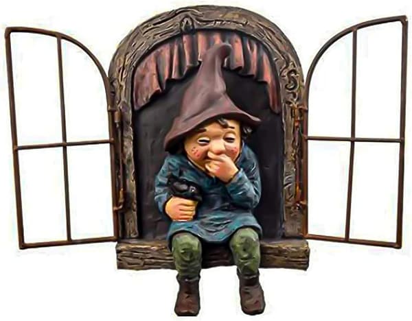 Garden Gnome, Garden Sculptures And Statues, Gnomes Garden Decorations Whimsical Tree Sculptures