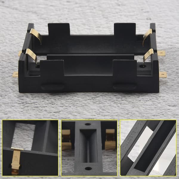 5-pack 2 X 26650 Battery Holder SMD with Bronze Pins 26650 Battery Storage Box -26650-2c-