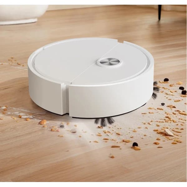 Rechargeable Mini Robot Vacuum Cleaner with Mop, Compact Floor Cleaning Machine Rose Pink Pink