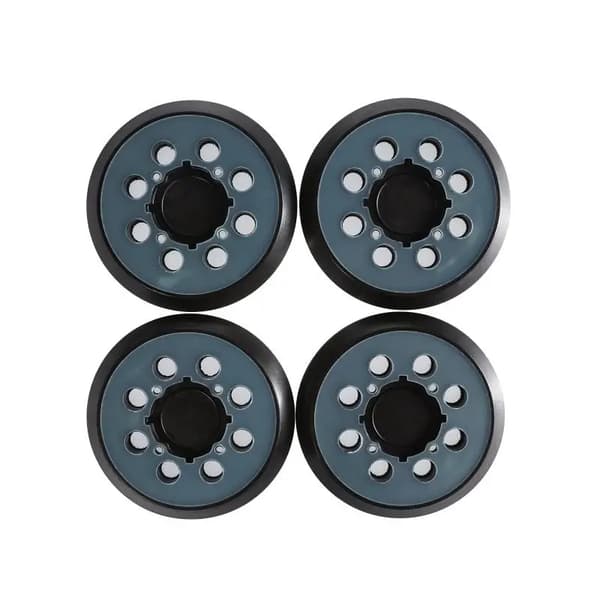 4 stk 5 tommer 125 mm 8 hull borrelås erstatningsslipepute