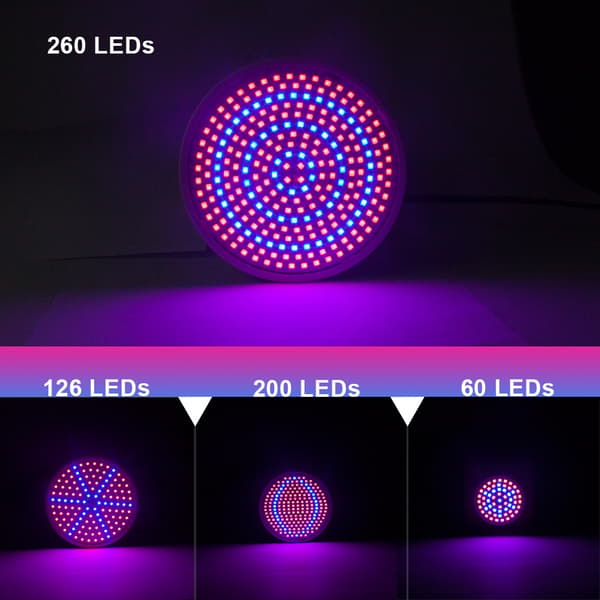 Vekstlamper, 200 LED-vekstlamper 24w E27 Blomstervekstlamper Vekst I