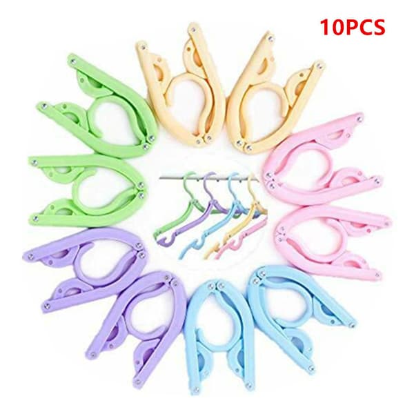 10-pack Resväska Hängare Fällbar Hängare Bärbar Hängare Fällbar, N