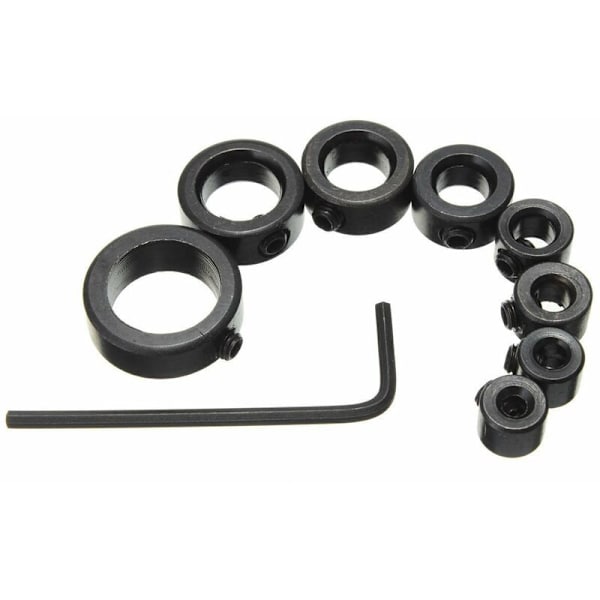 8 Pieces Limit Bits for Tools and Instruments - Ring 3,4,5,6,8,10,12,16 mm Drill Stop Assortment for Consistent Drilling (8-pack)