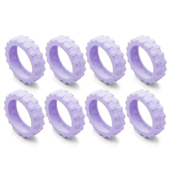 8 kpl/setti Matkatavarapyörän pyörät Kengät Matkalaukun pyöränsuojukset Violetti Purple 8Pcs-8Pcs