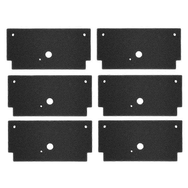 6 pcs Tumble Dryer Sponge Filter Mat for Bosch 12022801 for Constructa Black Svart