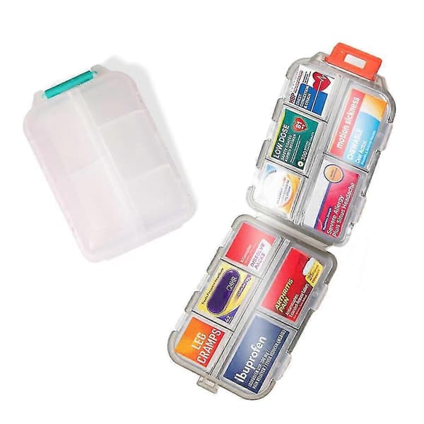 Daily Pill Box Pocket Medicine Storage Box Organizer Travel Pill Case