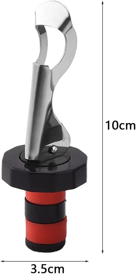 4 st Återanvändbara Vinstoppar i Vakuum Expanderbart Gummi D