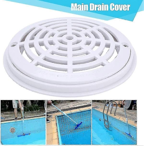 Round Main Drain Cover Pool Drain Cover Suction Cover For Pool Replacement Hose Fittings Accessories