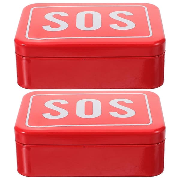 2st Outdoor Survival Box Survival Gear Storage Case Small Toolbox Camping Survival Items Organizer