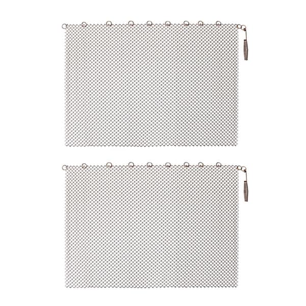 Fireplace Mesh Curtain Screen Protects Against Sparks Chain Fireplace Replacement Hanging Mesh Curtain Screen Durable A A 0.98 A 0.98