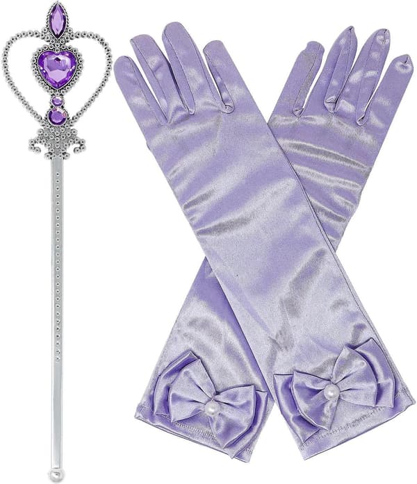 Jenter Barn Prinsesse Dronning Tryllestav Tiara Krone Kle Seg Ut Prinsesse Rosa