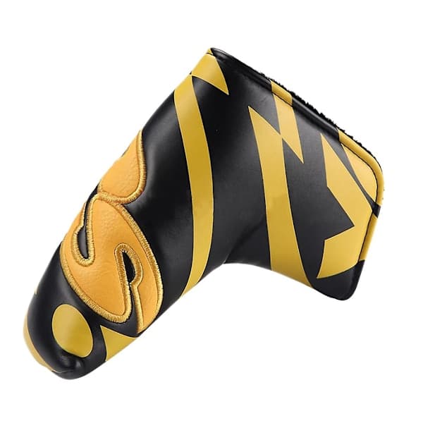 Golf Club Blade Putter Cover Headcover With PU Leather Closure, Yes Patterned Golf Accessories