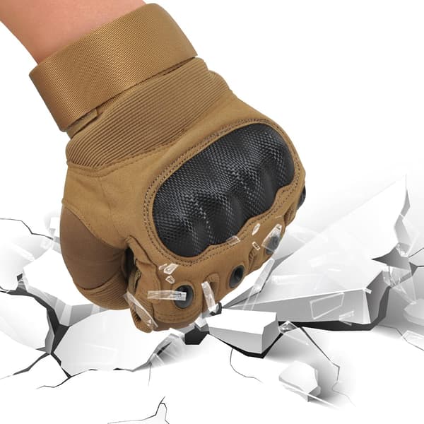 Sand - 1 Pair, Size M, Motorcycle Gloves, Scooter Gloves, Unisex