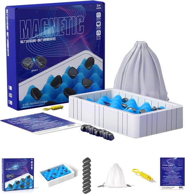 #Magnetic Chess Game Fun Board Game Magnetic Game Magnetic Effect Set#