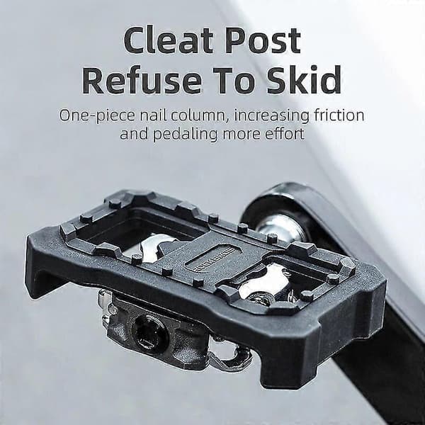 Rockbros Cykellås Vendbare Flade Pedaler Adapter Clipless Platform Til Shimano Spd Speedplay Konverter Cykelpedaler Tilbehør