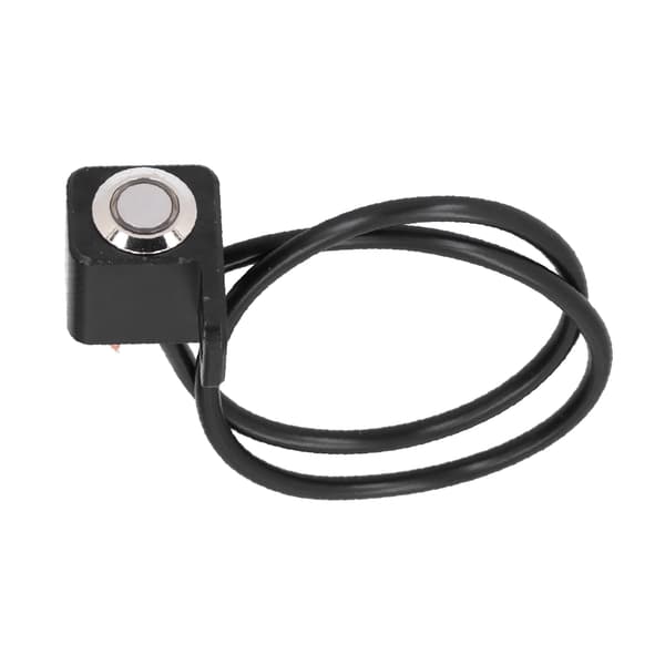Waterproof Handlebar Switch Headlight Fog Light ON-OFF Button 0.4in Mount with Red Light Reset Lock (Left Side)