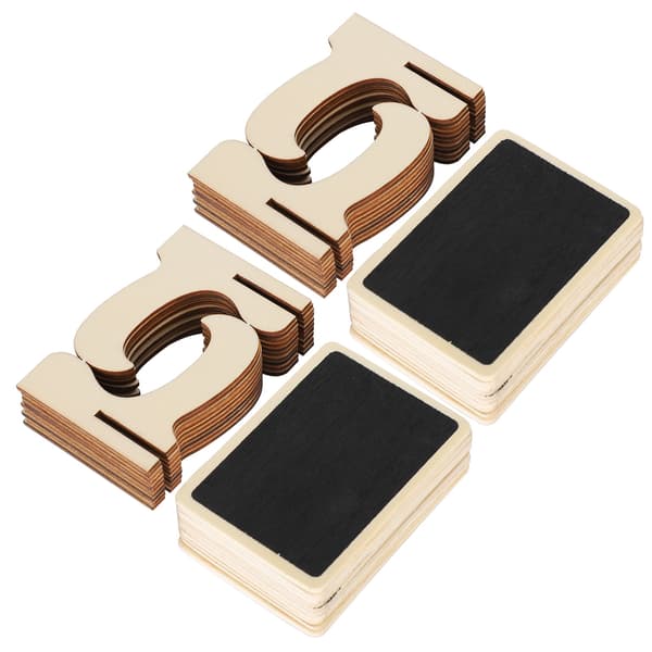 2 Sets Wooden Mini Chalkboards Place Cards Small Rectangular Blackboards Wedding Parties