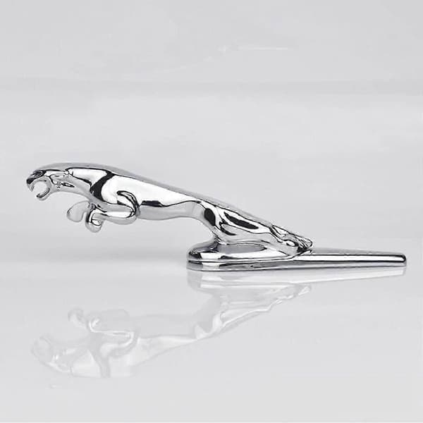Til Jaguar 3D-emblem bil front kølerfigur bilbeskyttelse krom ørn mærke biltilbehør Boris - HF