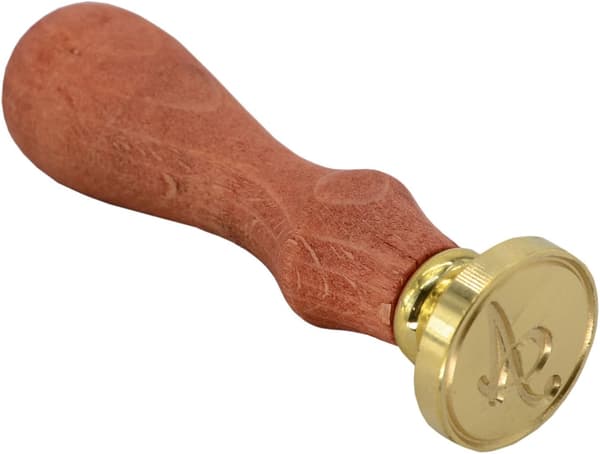 Retro messinghode trehåndtak 26 bokstaver A-Z Alfabet bokstav voks klassisk Siegellack seglstempel GZ1 A -