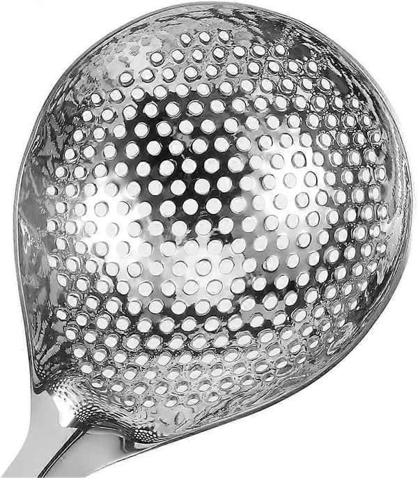 Slotted Spoon, Stainless Steel Hot Pot Strainer, 2-Pack, Long Handle Cooking Spoons, Kitchen Utensil