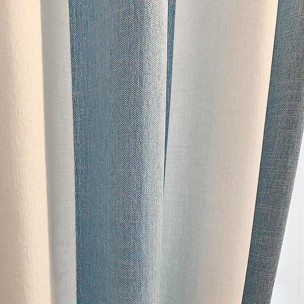 Enkel Lätt Lyx Barnrum Moln Garn Blå och Vit Randig Tyg Chenille Gardin Garn 1m Yarn 1m