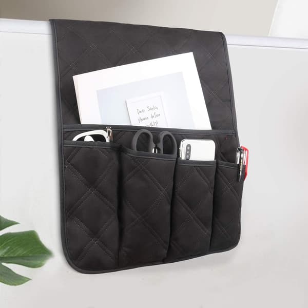 Armlene Organizer Lomme Sklisikker for Sofa, Oppbevaringsveske, Bøker,