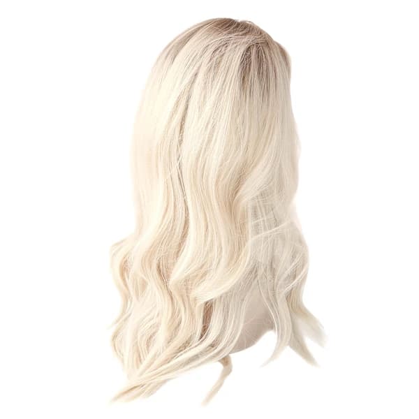 Blond Brun Lång Lockig Peruk med Lugg - Värmebeständig Syntetisk Peruk för Cosplayfest[CO]