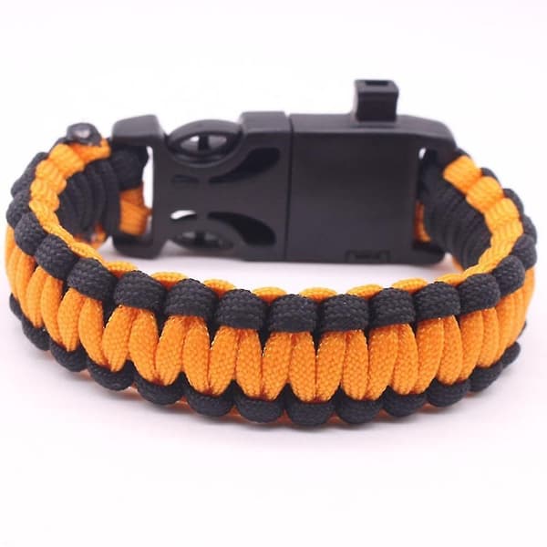 Grön militär nödparacord Edc armband rep utomhus taktisk handledsrem {DB}