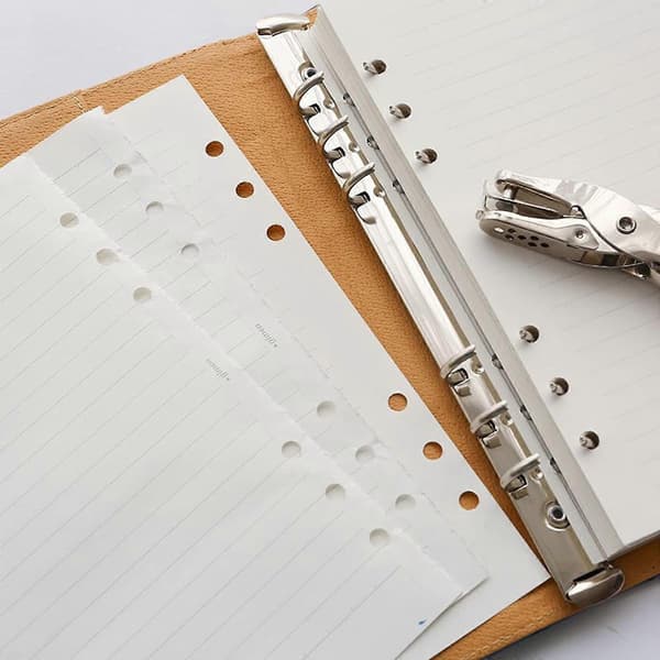 2 Pieces Hole Punch for One Hole, Round Hole Punch, Metal Paper