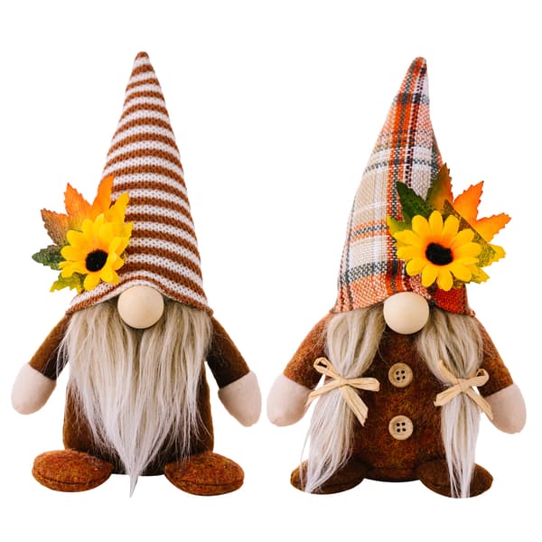 Efterårsdekorationer Efterårsnisse, 2 stk. Halloween Gonk Ansigtsløs Swed