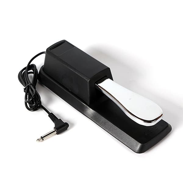 Universell sustainpedal med pianoaksjon, sølv 1 stk Perfec