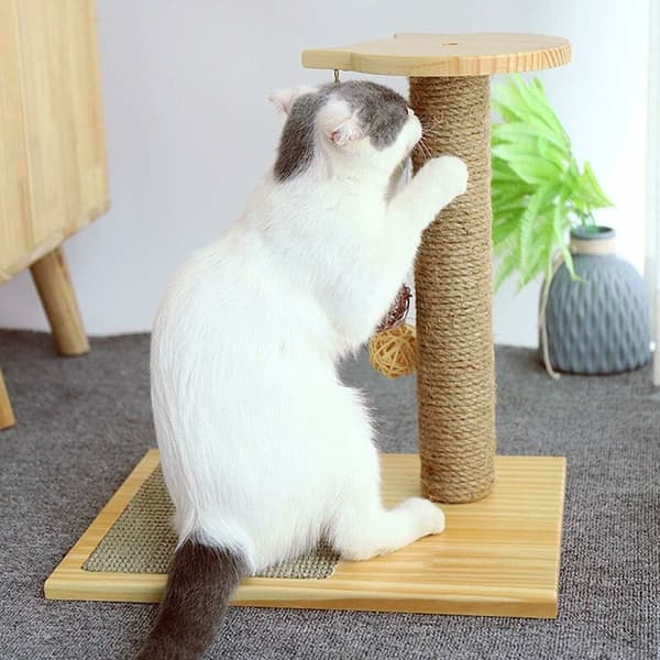Reparer og bytt ut klorestativ med naturlig sisaltau Kattklorestativ Kattklorestativ Katt 6mm × 15m Hage og DIY-dekorasjon