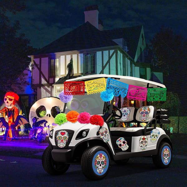19 stk Day of the Dead Golfbilpynt Dia De Los Muertos -