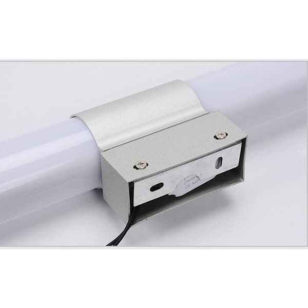 LED vegglampe speil baderom metall glass E14 lampe badromsbelysning