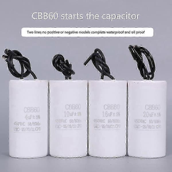CBB60 450VAC Motorstartkondensatorer til motorstart- og driftsapplikationer