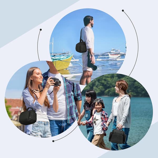 Camera Bag - Single Bag - Adjustable Shoulder Strap - Lightweight Waterproof - Crossbody Bag - 17*10*16cm)