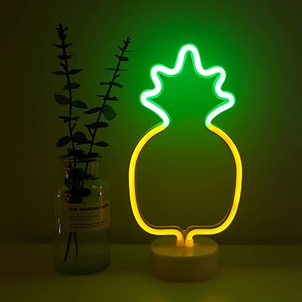 Neonvalokyltti, LED Ananas Yölamppu Yövalot, Neo
